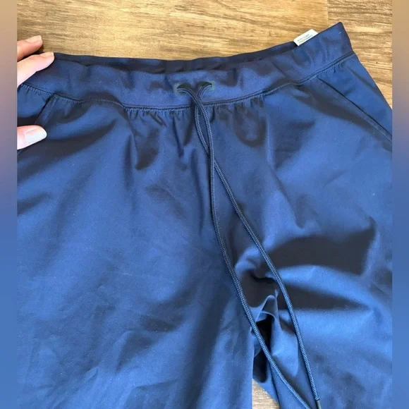 Under armour navy draw string joggers fitness Pilates running yoga workout pants - Picture 4 of 7